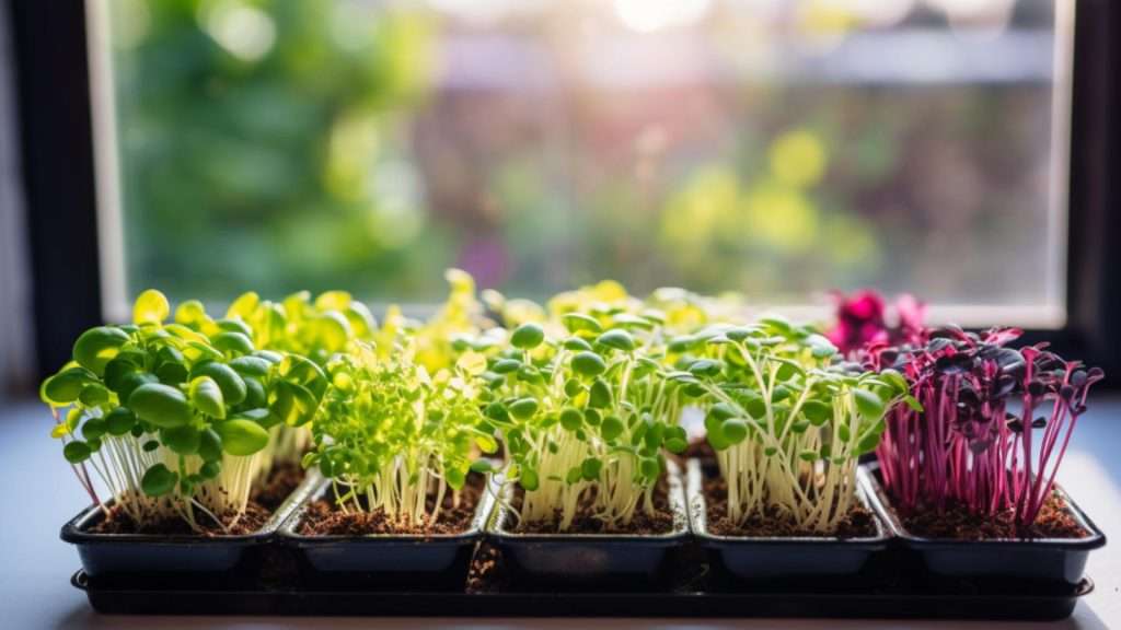 Supplies needed for growing microgreens indoors